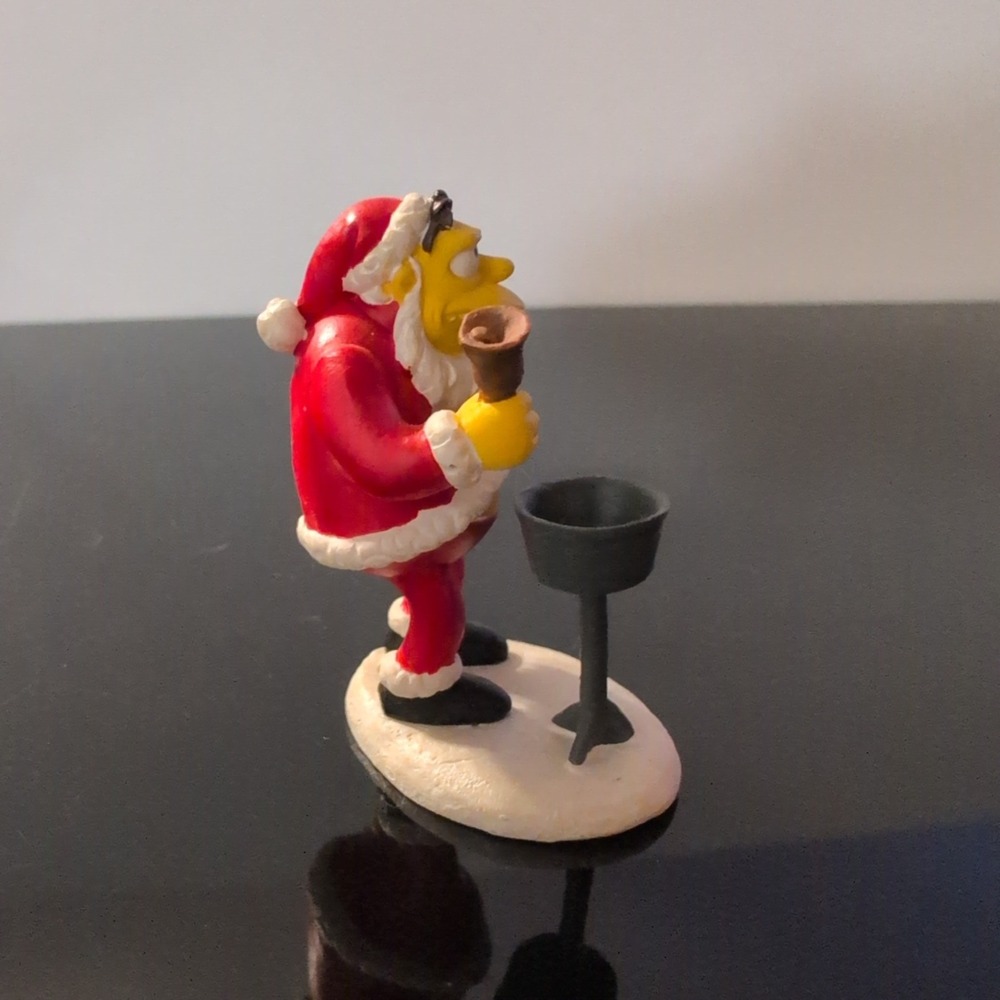 The Simpsons Hawthorne Village Barney Gumble Santa Beer Fund Figurine 2004 - Picture 2 of 4